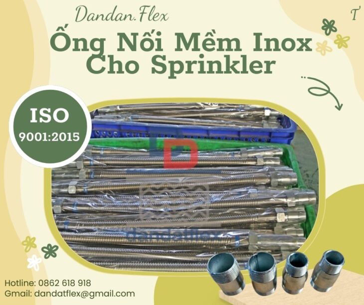 Ống nối đầu phun sprinkler, phụ kiện ống mềm chữa cháy, ống mềm kết nối đầu phun sprinkler PCCC
