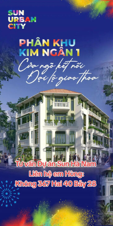 Chính Thức Ra Hàng Tại Dự Án Sun Urban City Hà Nam – Dòng Sông Ánh Sáng – Công Viên Sun