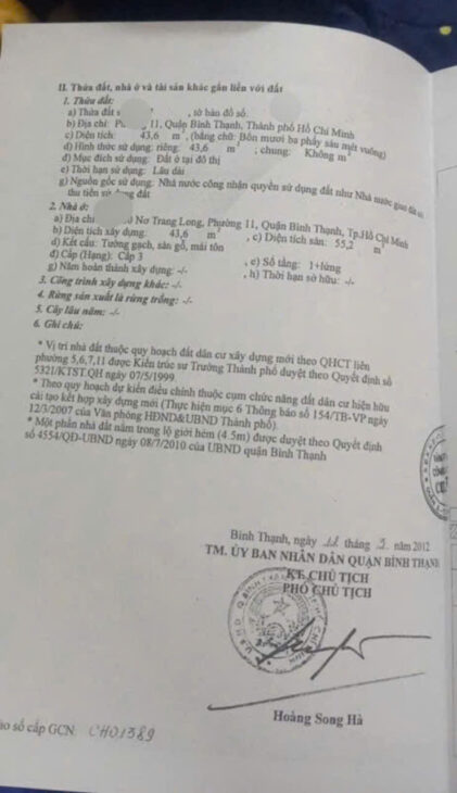 Giá 4 tỷ-bán nhà 2 tầng- 3.2mx15m NH 5m- CN 44m2- 4PN đường Nơ Trang Long P11