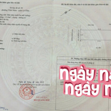 Đất mặt đường Vĩnh Tiến vô cùng đẹp, 113m, ngang 4.5, Giá 60 tr/m Đất mặt đường Vĩnh Tiến vô cùng đẹp, 113m, ngang 4.5, Giá 60 tr/m
