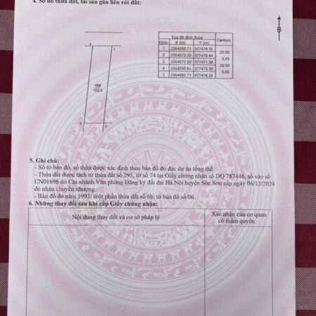 CHÍNH CHỦ gửi BÁN 102m2 ĐẤT LẬP TRÍ, MINH TRÍ, SÓC SƠN. CHÍNH CHỦ gửi BÁN 102m2 ĐẤT LẬP TRÍ, MINH TRÍ, SÓC SƠN.