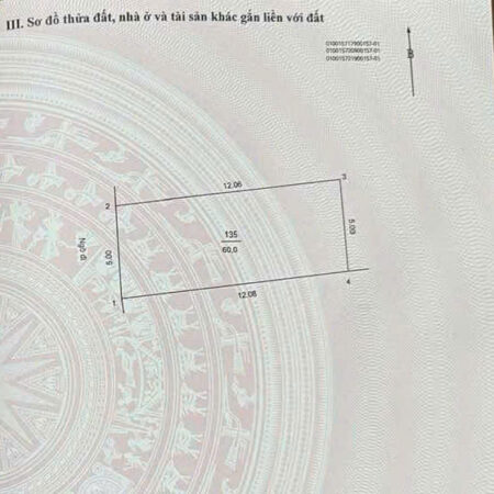 Bán đất Tây Hồ – 60m MT5m vuông đẹp – gần hồ Tây – chỉ 13 tỷ