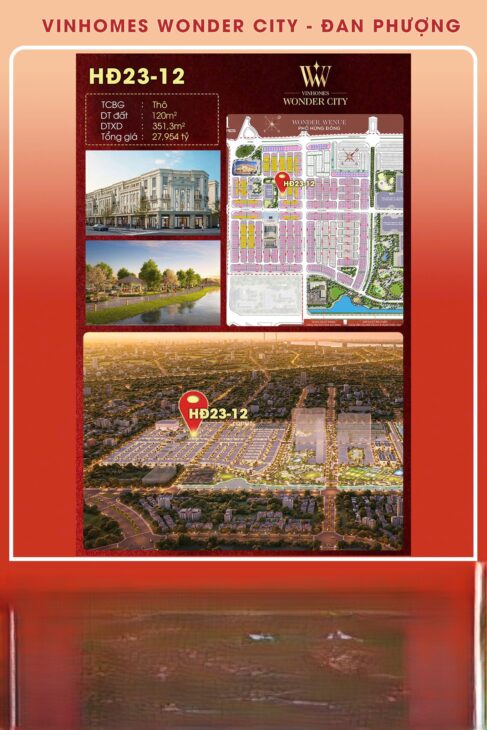Hừng Đông 23 độc quyền dự án vinhomes Đan Phượng