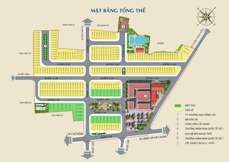cửa hàng House 4 tầng, 2 mặt tiền trên dự án Hồng Hải, Đại Đồng, Văn Lâm, giá 1ty7x