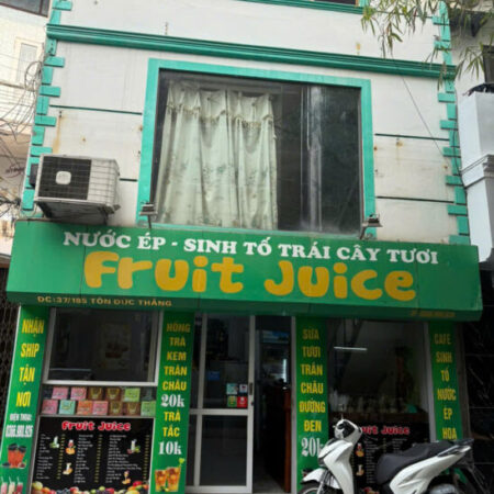 GIÁ TỐT – CHÍNH CHỦ CẦN NHƯỢNG NHANH QUÁN NƯỚC ÉP/SINH TỐ TRÁI CÂY TƯƠI SẠCH TẠI AN DƯƠNG, LÊ CHÂN,