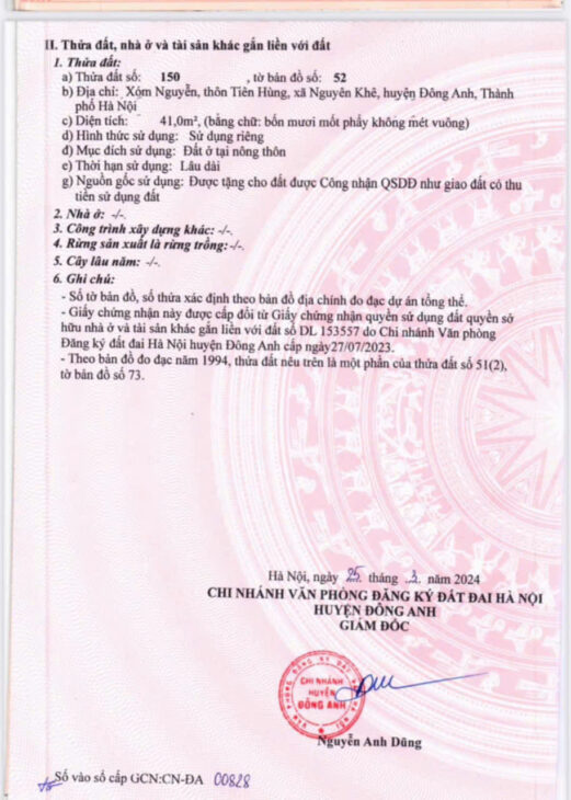 NHẬP KHẨU ĐÔNG ANH CHỈ NHỈNH 3 TỶ – CỰC HIẾM