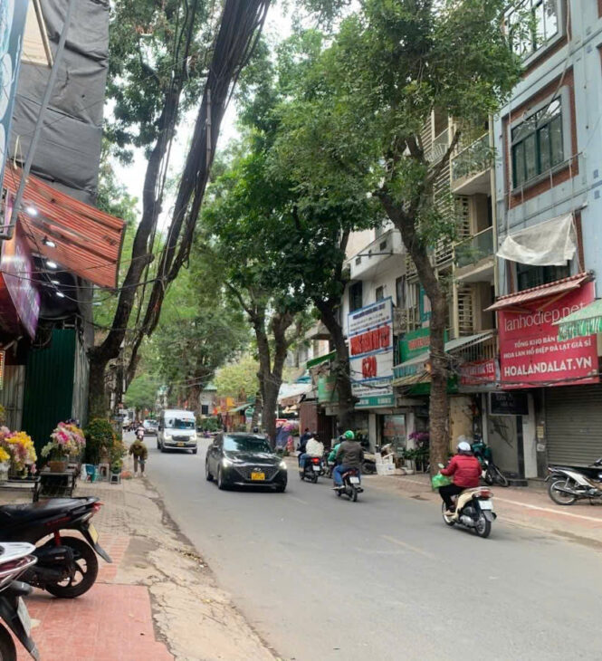 CẦN BÁN ĐẤT MẶT PHỐ HOÀNG HOA THÁM, 2 mặt tiền, 2 mặt phố, 75m, mặt tiền-hậu trên 5m, 21 tỷ