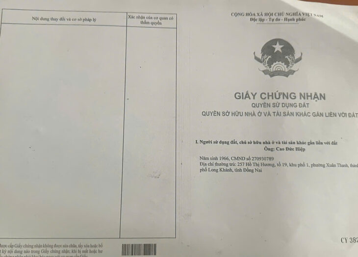 CHÍNH CHỦ BÁN ĐẤT ĐẸP – GIÁ Tốt – Vị Trí Đắc Địa Tại : Xuân Thanh – Long Khánh – Đồng Nai
