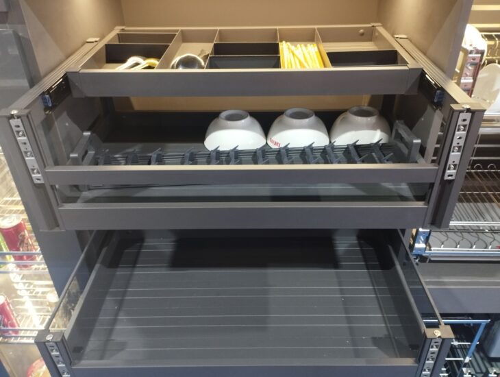 Khay Chia Bát Đĩa Đa Năng Cao Cấp, Chất Liệu Nhôm Bền Đẹp, Chắc Chắn TaKing