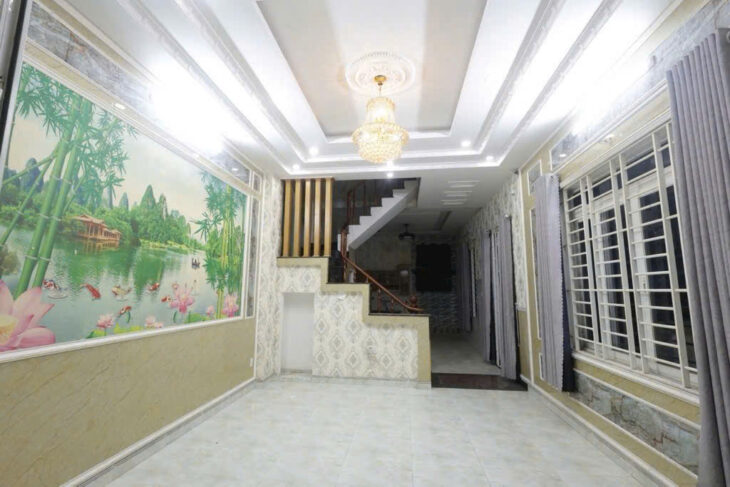 Bán Nhà 3 tầng, 4.6x19m mặt tiền đường TL31 Quận 12, ở & kinh doanh, VP Cty quá ngon