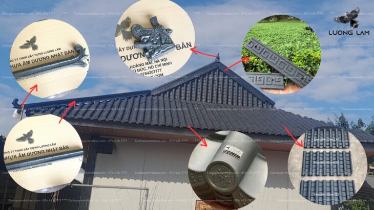 Chòi gỗ phong cách kết hợp ngói nhựa âm dương Nhật Bản
