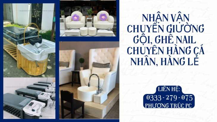 NHẬN VẬN CHUYỂN GIƯỜNG GỘI, GHẾ NAIL, MÁY MÓC NHÀ BẾP BẰNG ĐƯỜNG BIỂN