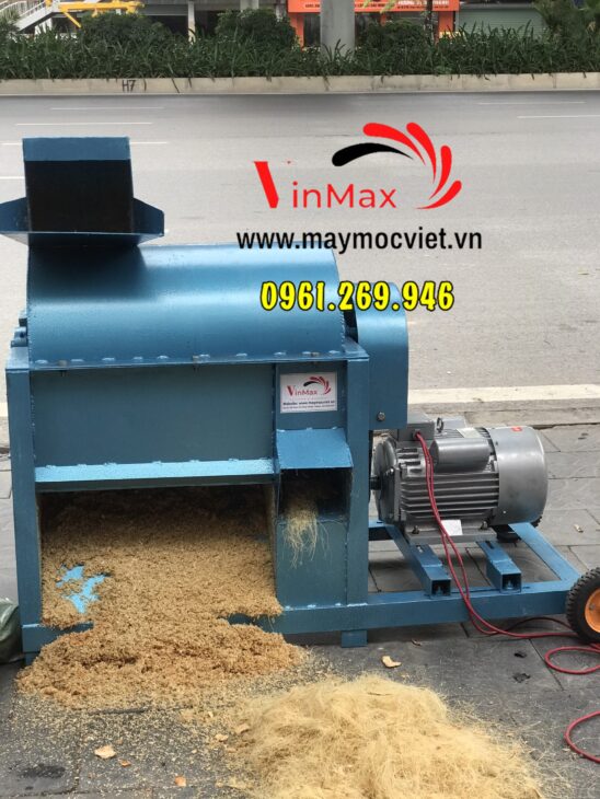 Máy băm xơ dừa công suất 500kg/giờ – Giải pháp hiệu quả cho sản xuất phân vi sinh
