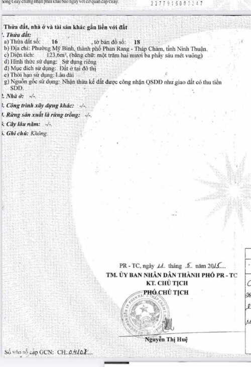 ???? BÁN NHÀ CẤP 4 – MẶT TIỀN ĐƯỜNG VÕ TRỨ, PHAN RANG, NINH THUẬN- Liên hệ: 0987 215 544