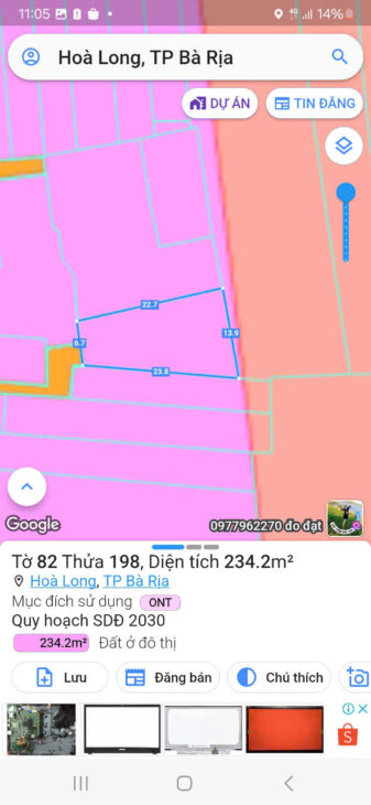 Chính Chủ Cần Bán Lô Đất 235m2 Tại Hoà Long – Bà Rịa Vũng Tàu