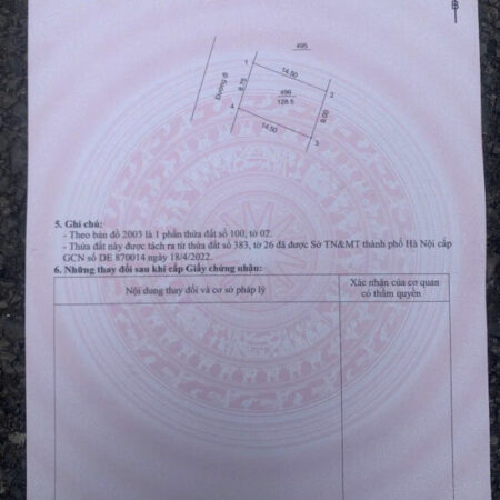 CƠ HỘI ĐẦU TƯ: ĐẤT Ở THỔ CƯ 128M2 – QUỐC LỘ 21A, SƠN ĐÔNG, SƠN TÂY, HÀ NỘI