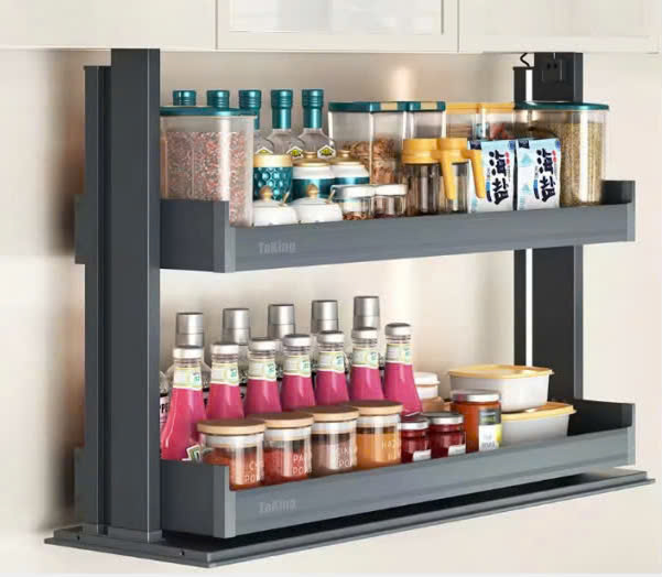 Kệ Gia Vị Nâng Hạ Điện TaKing EGV800TK Cao Cấp, Sang Trọng, Tiện Nghi