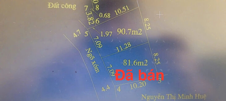 CC cần bán lô đất 90.7m tại thủy xuân tiên chương mỹ