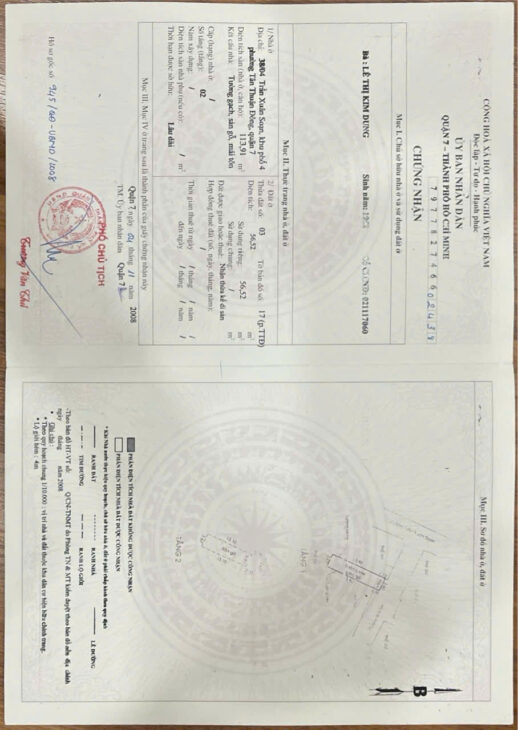 Bán Nhà ngay Chợ Tân Thuận Q7 113m2 giá 5.5 tỷ