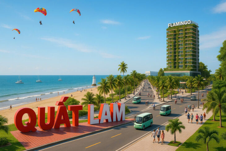 Bán đất biển Quất lâm 100m2, 5m mặt tiền, sát cạnh Flamingo