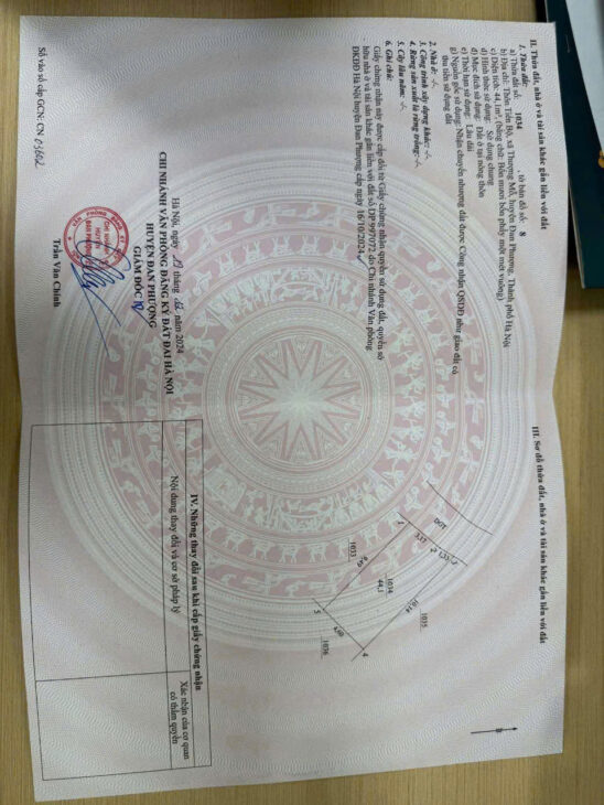 Bán nhanh 42m2 đất tại Thượng Mỗ, Đan Phượng, giá 66 tr