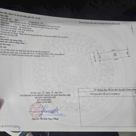 Nhỉnh 2tỷ, làn 2 tỉnh lộ 419, ô tô tránh, Đại Yên- Chương Mỹ. Hàng xóm thị trấn Chúc Sơn