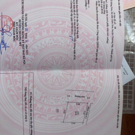 hàng nét thị trấn chúc sơn , Cm – 30,9m lô góc ô tô đỗ cửa