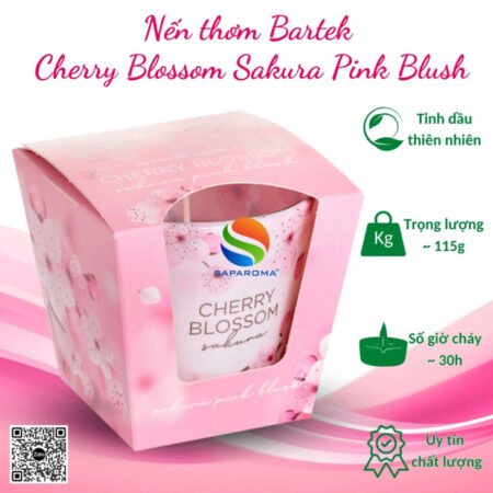 Nến thơm Bartek Candles 115g, hỗ trợ khử mùi ẩm mốc, mùi thuốc lá, thơm phòng, decor trang trí