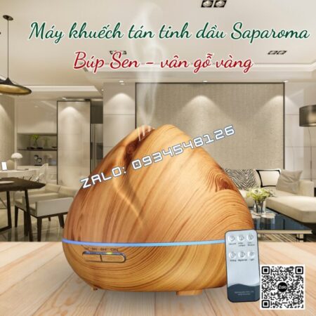 MÁY XÔNG TINH DẦU SAPAROMA 550ml, PHUN SƯƠNG BÙ ẨM, THƠM PHÒNG, HỖ TRỢ KHỬ MÙI, XUA ĐUỔI MUỖI