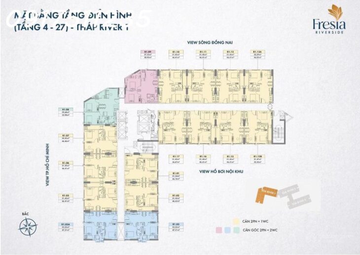 Dự án căn hộ chung cư Fresia Riverside Tân Vạn Biên Hòa Đồng Nai, gần Aeon Mall, Metro Suối Tiên