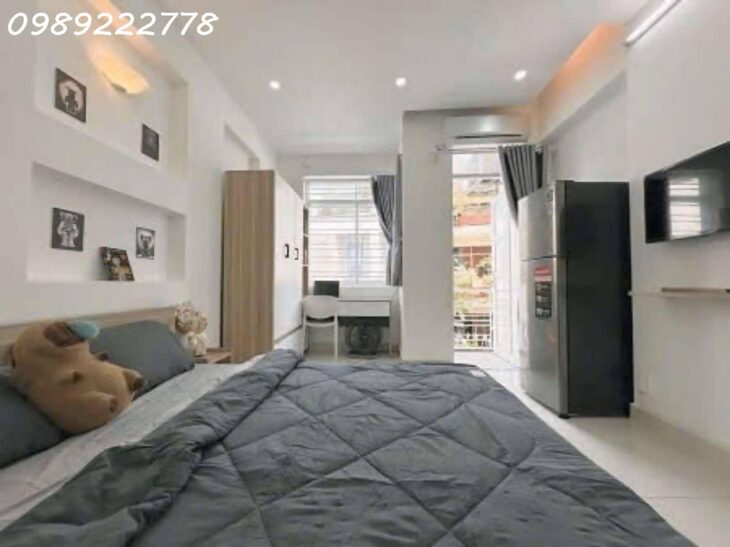 CHDV KHU PHAN XÍCH LONG -P7 – 7 TẦNG, CÓ HẦM, THANG MÁY – 12 PHÒNG + 1 MBKD – 128M2 (5.6×23) – HXH