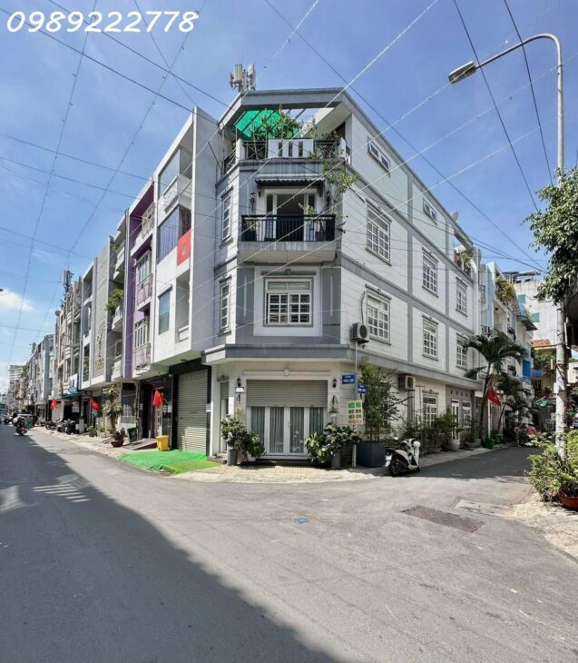 MẶT TIỀN HOA LAN, P2- LÔ GÓC 2 MẶT – (4×16) – 4 TẦNG