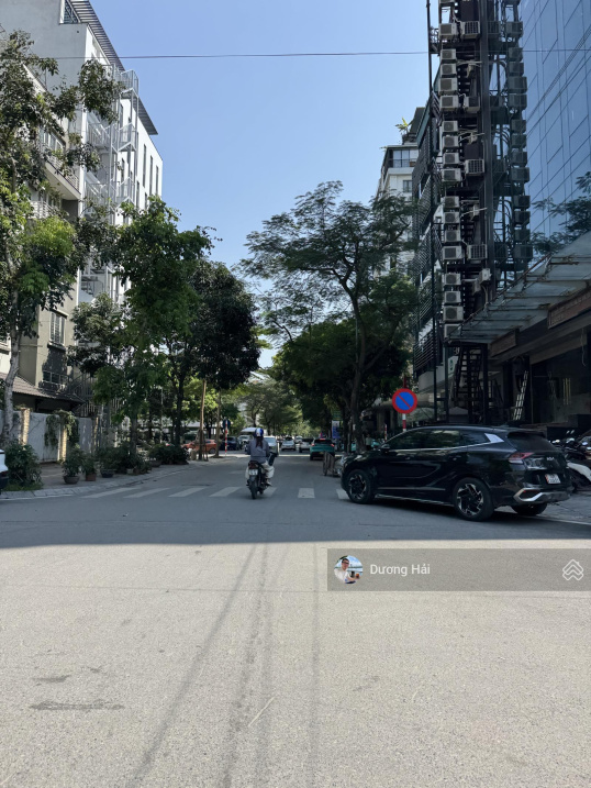 Bán đất tại phố Duy Tân Cầu Giấy 100m2*5.7m ô tô tránh vỉa hè hai thoáng xây toà VP 8 tầng đẹp