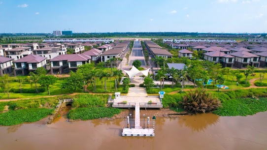 17 tỷ Sở Hữu 324m Biệt Thự View Sông Xây 1 trệt 1 lầu, Sổ Đỏ Lâu Dài Water Point Long An