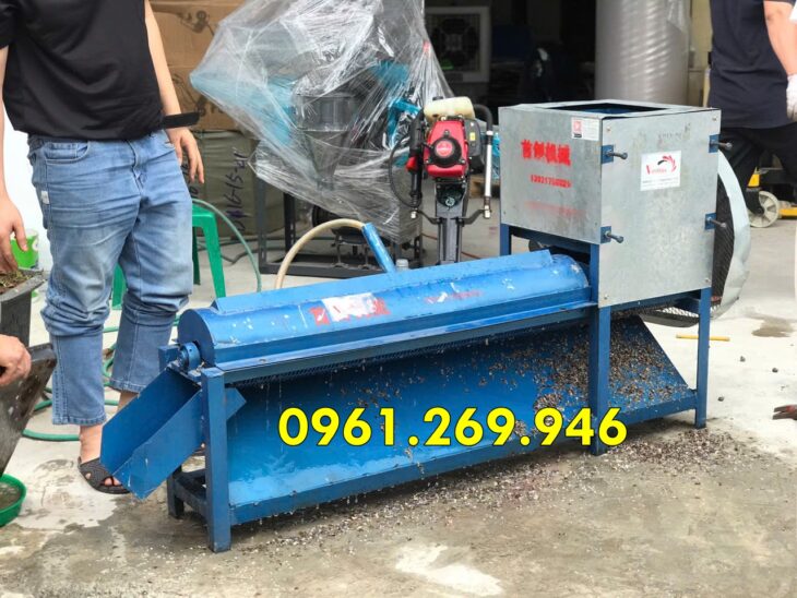 Máy tách vỏ ruột ốc làm thức ăn chăn nuôi thủy sản Vinmax VMTV1000