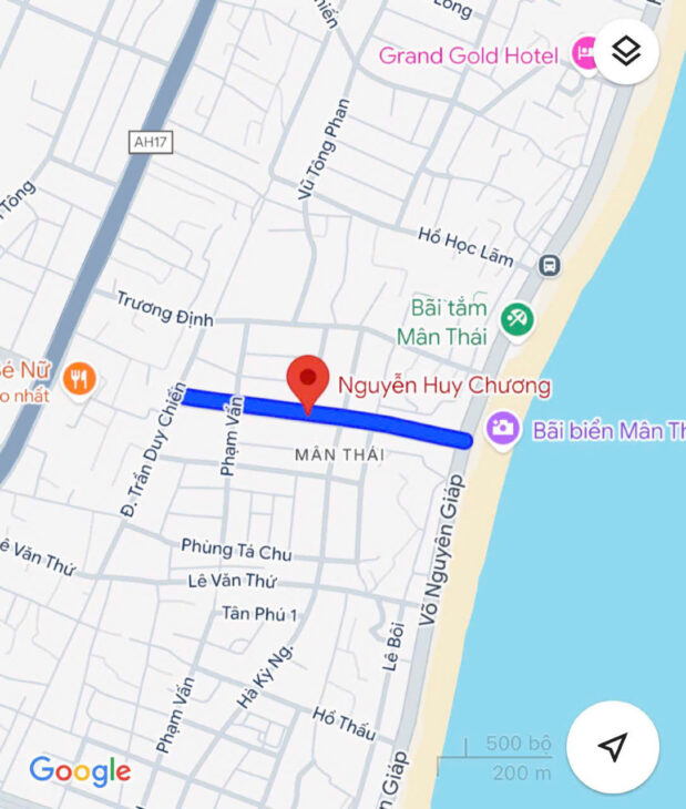 Bán 2 lô góc MT đường Nguyễn Huy Chương, Mân Thái, Sơn Trà, Đà Nẵng