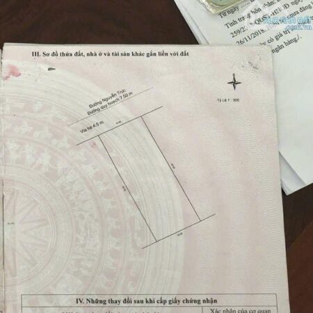 BÁN ĐẤT MẶT TIỀN ĐƯỜNG NGUYỄN TRỰC – SƠN TRÀ – ĐÀ NẴNG