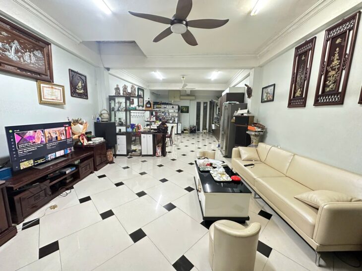 BÁN NHÀ AN TRẠCH ĐỐNG ĐA MẶT PHỐ KINH DOANH SẦM UẤT Ô TÔ TẢI TRÁNH NHAU 4 TẦNG 120M 38 TỶ