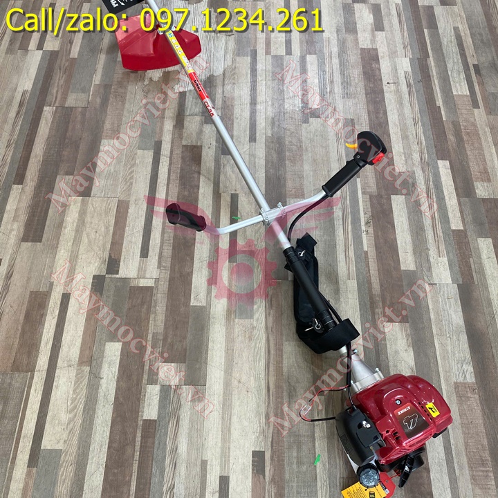 Máy cắt cỏ vai chạy xăng 4 thì Cali CL35 đỏ giá rẻ