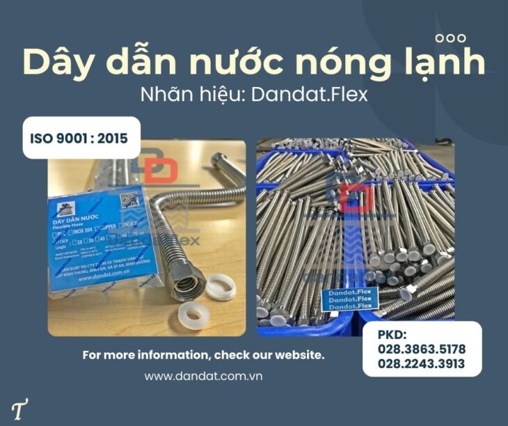Dây cấp nước inox nóng lạnh, dây cấp nước inox chịu nhiệt,dây cấp nước cho vòi sen và bình nóng lạnh