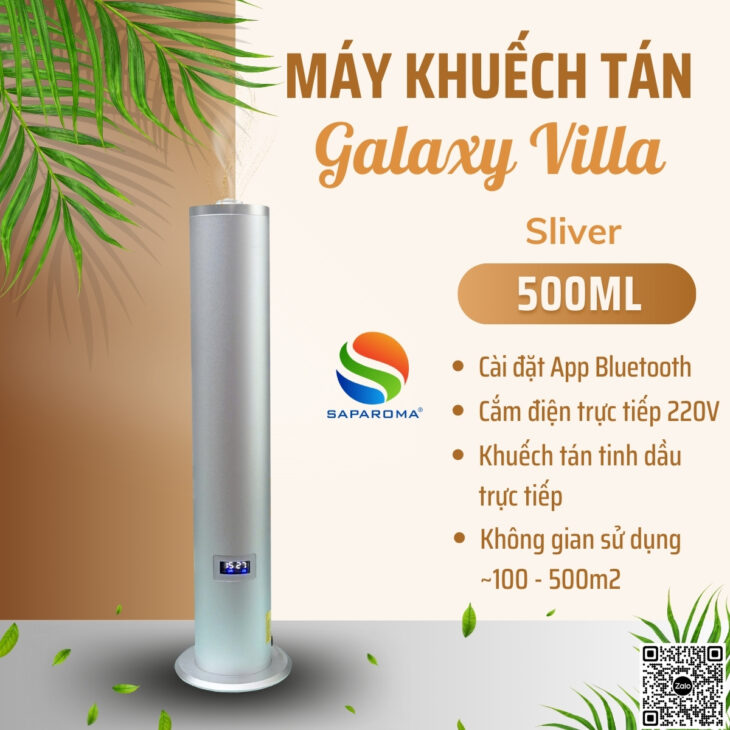 Máy tạo hương thơm cao cấp SAPAROMA phun tinh dầu trực tiếp, cài đặt App bluetooth thông minh