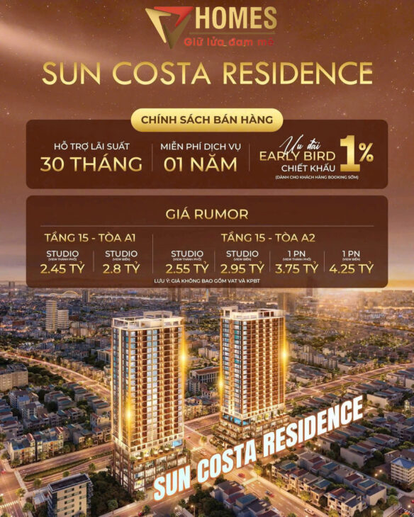 SUN COSTA – biểu tượng sống sang ven biển, đang khiến thị trường đảo điên từng giờ