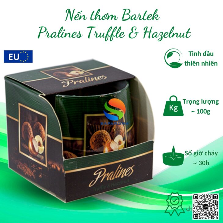 Nến thơm tinh dầu thiên nhiên Bartek Candles 100g, hỗ trợ khử mùi hôi ẩm mốc, mùi thuốc lá hiệu quả
