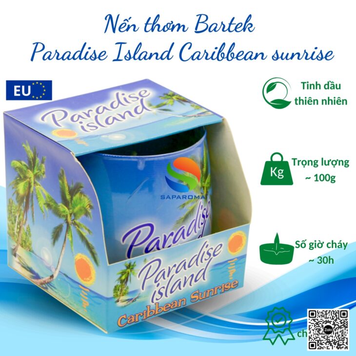 Nến thơm tinh dầu thiên nhiên Bartek Candles 100g, hỗ trợ khử mùi hôi ẩm mốc, mùi thuốc lá hiệu quả