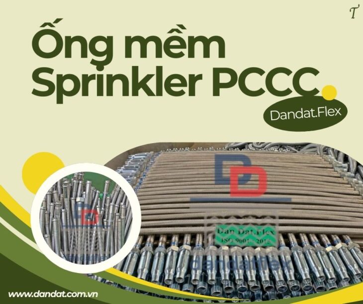Ống mềm kết nối đầu phun sprinkler, ống mềm sprinkler PCCC, ống mềm cho đầu phun chữa cháy