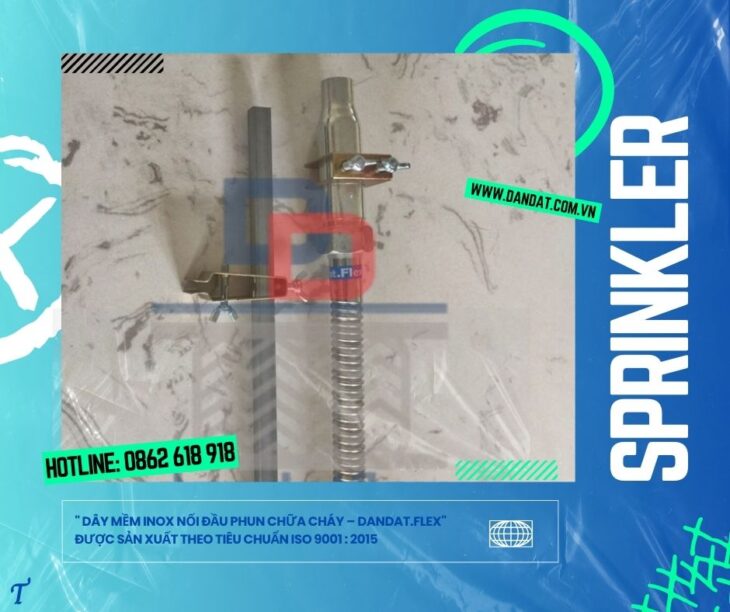 Ống mềm kết nối đầu phun sprinkler, ống mềm sprinkler PCCC, ống mềm cho đầu phun chữa cháy