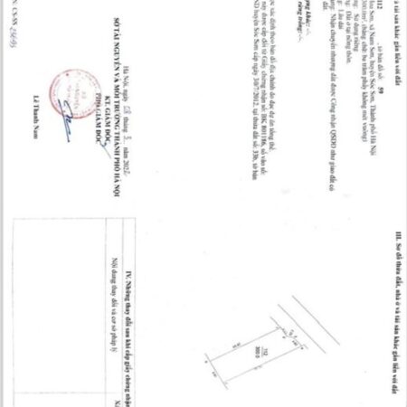 BÁN NHANH ĐẤT MẶT ĐƯỜNG TỈNH LỘ 35, SÓC SƠN