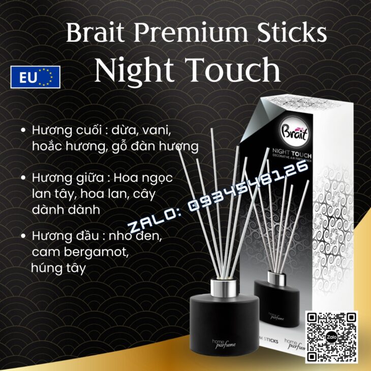 TINH DẦU TÁN HƯƠNG QUE MÂY BRAIT 100ml, TINH DẦU NƯỚC HOA, THƠM PHÒNG, KHỬ MÙI, NHẬP KHẨU CHÍNH HÃNG