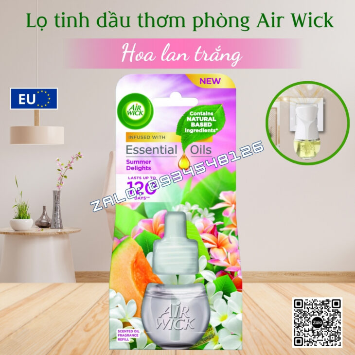 LỌ TINH DẦU THƠM PHÒNG CAO CẤP AIR WICK 19ML, HỖ TRỢ KHỬ MÙI, NHẬP KHẨU CHÍNH HÃNG