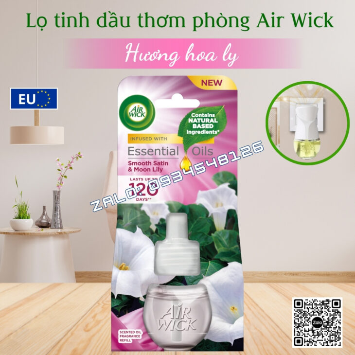 LỌ TINH DẦU THƠM PHÒNG CAO CẤP AIR WICK 19ML, HỖ TRỢ KHỬ MÙI, NHẬP KHẨU CHÍNH HÃNG